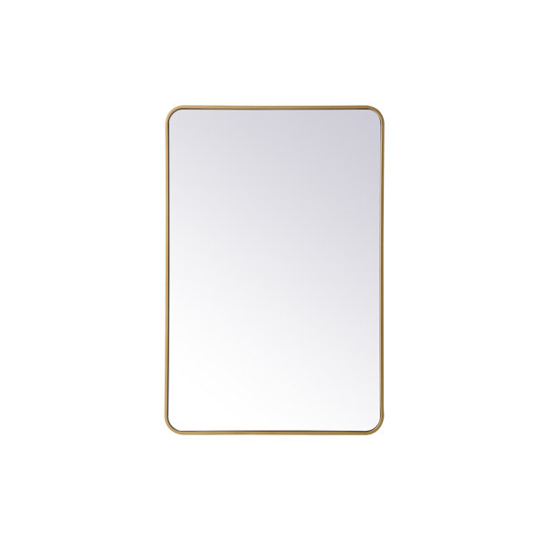 RE/FINE™ Sabine Metal Rounded Rectangle Wall Mirror & Reviews Wayfair